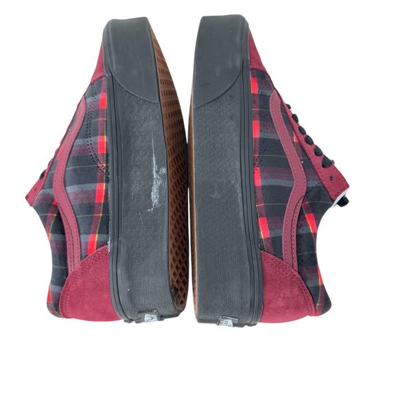 Vans Old Skool Stackform Sneakers Unisex Size M7.5/W9.0 Red Plaid Lace Up 721356 - Picture 7 of 11